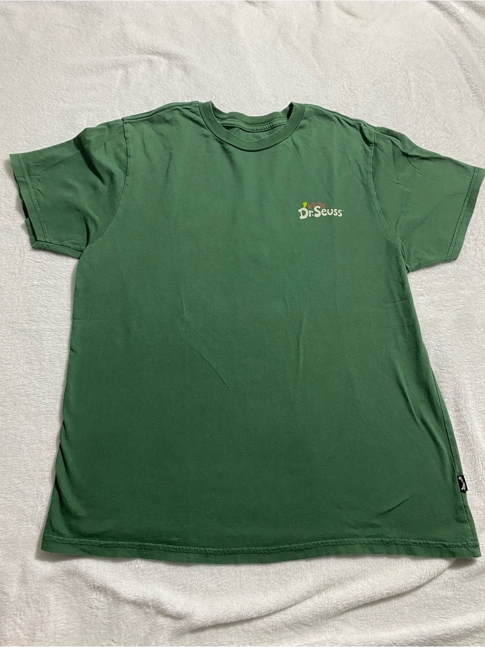 Billabong Green Logo Tee with Subtle Lavender Print